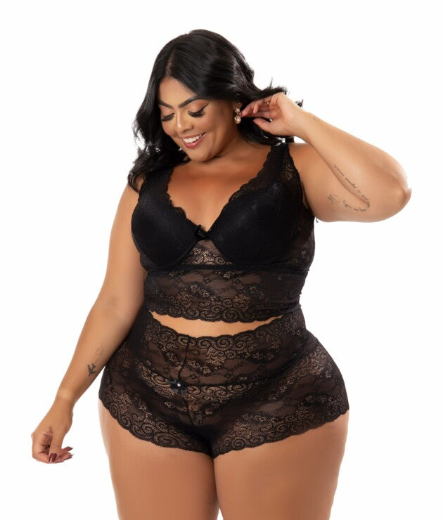 Conjunto Calesson de Renda Plus Size – Anita